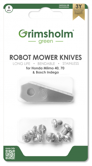 Knives for Bosch Indego, 9 pcs