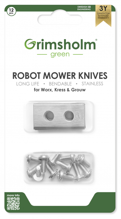 Knives for Worx, Kress & Grouw 12 pcs